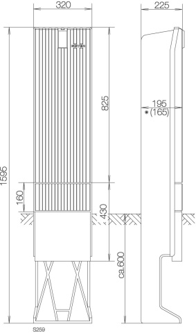 ABN Colonna di collegamento FB1 BH6 SL162P NUOVO