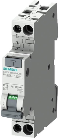 Siemens FI/LS compact 1P+N 6kA type A 300mA C10 NEUF