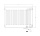 DeLonghi profile radiator PLATTELLA V6 L standard connection 6-fold, type 11/600/1000, colour white RAL 9016 NEW