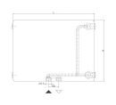 DeLonghi panel radiator LINEAR V6 C centre connection 6-way, type 21/600/900, colour white RAL 9016 NEW