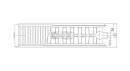 DeLonghi Planheizkörper LINEAR V6 C Mittelanschluss 6-Fach, Typ 22/600/500, Farbe weiß RAL 9016 NEU