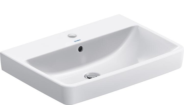 DURAVIT lavabo núm. 1 An x Al x Fo: 650 x 175 x 460 mm, c. cubeta, c. 1 HL, blanco NUEVO