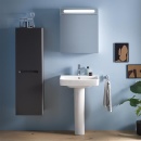 DURAVIT lavabo núm. 1 An x Al x Fo: 650 x 175 x 460 mm, c. cubeta, c. 1 HL, blanco NUEVO