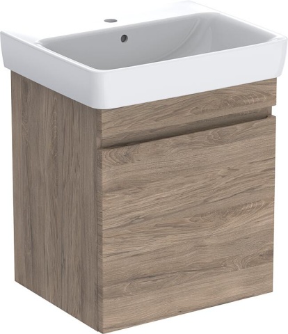 GEBERIT WTU + WC céramique Renova Plan 600x616x480 mm Noyer hickory NEUF