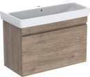 GEBERIT WTU + WC céramique Renova Plan 850x616x480 mm Noyer hickory NEUF