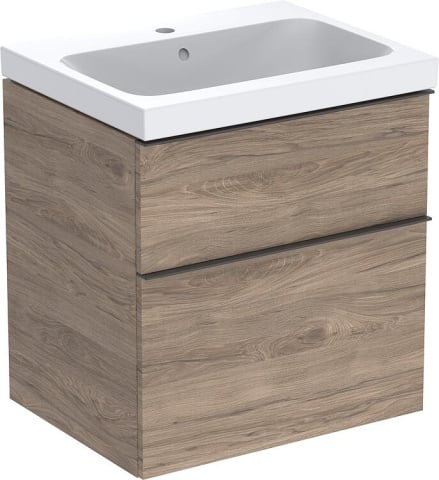 GEBERIT WTU+céramique-WT iCon 600x705x485 mm Noyer hickory/poignée Lava NEUF