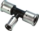 HENCO T-stuk rood. 40x16x40 PVDF Persfitting...