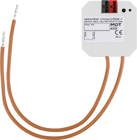 MDT Schaltaktor 1-fach, UP, 16 A, 230 V AC, C-Last, Standard, 140 µF NEU