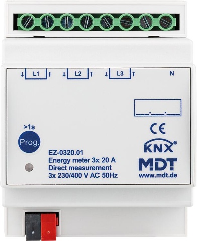 MDT Modulaire energiemeter 3-voudig 20 A REG NIEUW