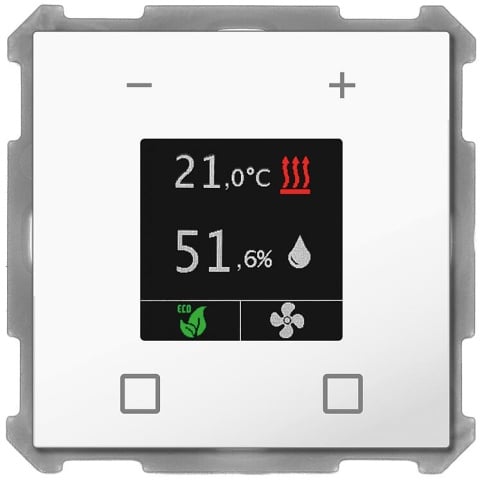 Termostato de ambiente MDT Smart 63, blanco estudio brillante NUEVO