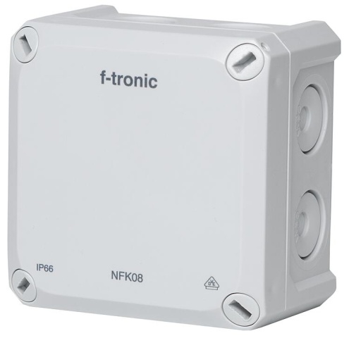 Caja de derivación F-tronic FR 85x85x54mm, membrana de penetración IP66, PS, gris, NFK08gr NUEVO