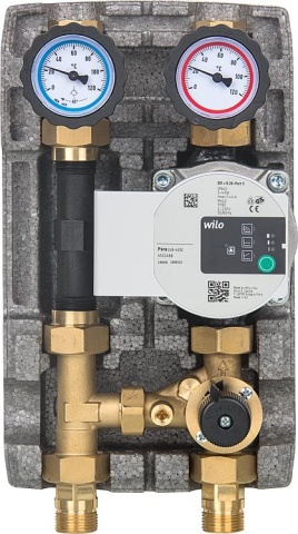 Evenes Heizkreisset Easyflow DN20 mit 3Wege-Mischer,Wärmezählerstrecke mit Pumpe Grundfos UPM3S AUTO 15-60 NEU