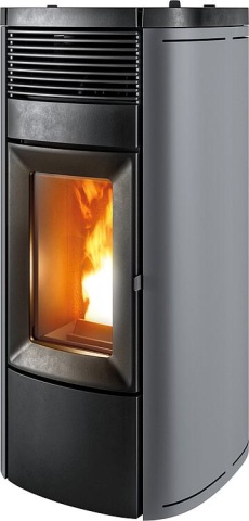 MCZ Pellet stove Musa Air Maestro 3, basic unit with cladding silver metal, 10 KW NEW