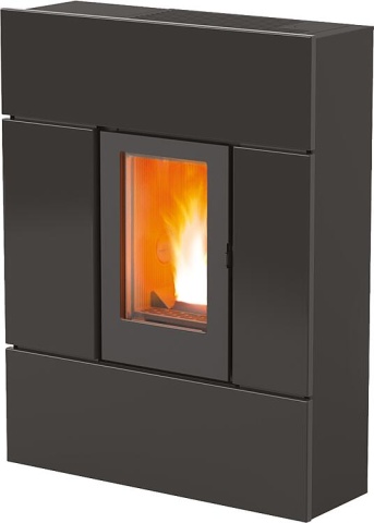 MCZ Pellet stove Ray Comfort Air Rear Maestro 2, basic unit with cladding black metal, 7.8 KW NEW