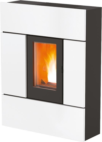 MCZ Pellet stove Ray Comfort Air Rear Maestro 2, basic unit with cladding White metal, 7.8 KW NEW