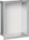 Evenes wall niche, white glass rear panel, depth 100 mm,...