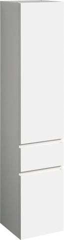 GEBERIT Hoge kast Renova Plan 2 deuren, 1 lade, 390x1800x360 mm wit hoogglans NIEUW