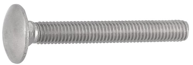 Truss-head screws with square neck, VG DIN 603 A2 M 10X100/100 PU: 50 NEW