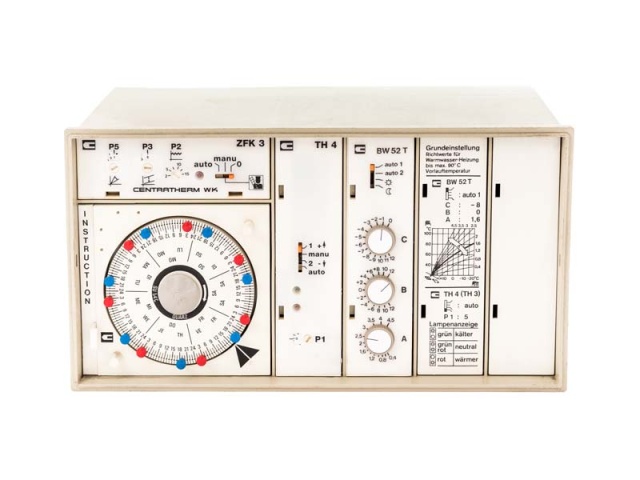 Centratherm WK ZG 52 con TH4 BW52T y reloj analógico WP blanco