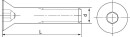 Senkschrauben mit Innensechskant und VG ISO 10642 A2 M 4X40 VPE: 200 NEU