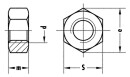 Ecrous hexagonaux DIN 934 A2 M 3,5 UE : 1000 NEUF