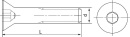 Senkschrauben mit Innensechskant und VG ISO 10642 A2-070 M 6X100 VPE: 100 NEU