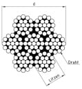 Edelstahl-Drahtseil 7X19 weich Art. 8382 A4 10,0 mm VPE:...