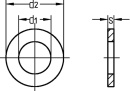 Washers DIN 433 galvanised 6,4VPE: 1000 NEW