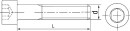 Zylinderschrauben mit Innensechskant 8.8 DIN EN ISO 4762 galv. verzinkt M 6 x 6VPE: 500 NEU