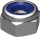 Hexagon lock nuts with plastic ring, fine thread low form DIN 985 galvanised M 16 x 1.50 PU: 200 NEW