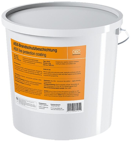 OBO ablation coating in bucket ASX-E NEW