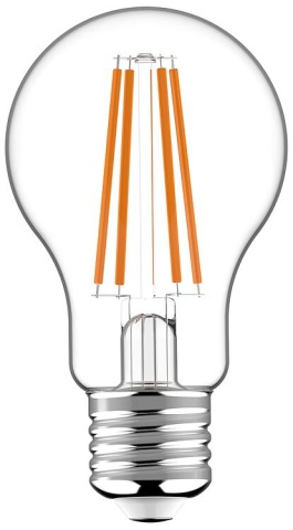 Żarówka z żarnikiem LED - Żarówka A60 E27 7W 806lm 2700K Clear 330° NOWOŚĆ