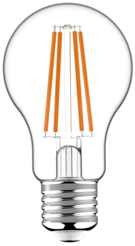 Żarówka z żarnikiem LED - Żarówka A60 E27 7W 806lm 2700K Clear 330° NOWOŚĆ