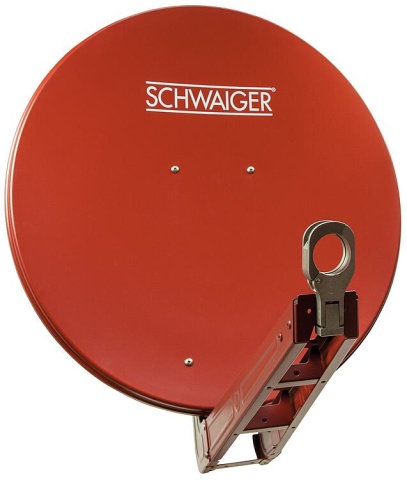 SCHWAIGER SAT spiegel: 75cm/aluminium/voorgemonteerd, baksteenrood NIEUW