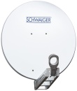 SCHWAIGER SAT spiegel: 75cm/aluminium/voorgemonteerd, wit...