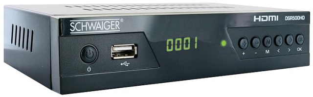 Ricevitore SCHWAIGER DVB-S2 con connessione USB, FTA e uscita Scart + HDMI NUOVO