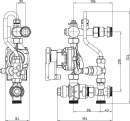 evenes Easyflow Thermo centralina a pavimento, 20-45°C, pompa Grundfos UPM3S Auto 15-60 NUOVO