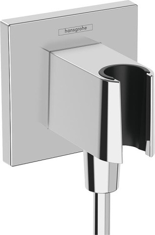 hansgrohe Fixfit E kolanko przyłączeniowe ścienne z uchwytem prysznicowym DN15 (1/2"") chrom NOWOŚĆ