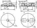 Tilting plate for swivel feet DRM60 form B plastic/anti-slip K0415.2060 NEW