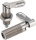 Bullone di bloccaggio Kipp forma B, impugnatura non rivestita con dado in acciaio inox M 12 x 5 mm K0637.1050512 NUOVO