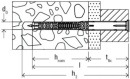 Fischer Long Shaft Dowel DuoXpand Countersunk Head 8x80 PU: 50 NEW