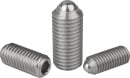 Kipp Spring pressure piece stainless steel with hexagon...