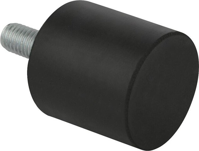 Kipp POMPKA RUBBER TYPU D OUTSIDE THREAD M04X10,D=10, H=10, STEEL NEW