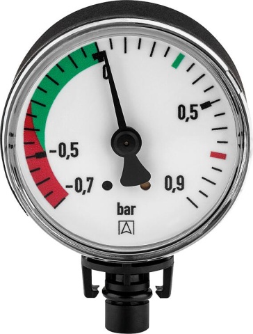 AFRISO Vacuum gauge RF50, -0.7 - +0.9 bar radial, suitable for FloCO-Top-2CM NEW