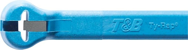 ABB Stahlnasenkabelbinder Ty-Rap 186x4,6mm, Farbe: Hellblau VPE: 100 NEU