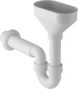 GEBERIT Siphon en entonnoir DN50 avec rosace murale NOUVEAU