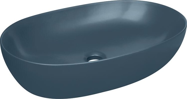 Evenes Lavabo da appoggio Elanda blu royal opaco 600x400 NUOVO