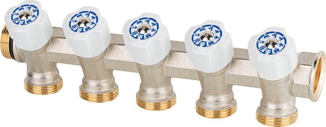 Distributeur deau potable Ivar 5 voies DN 20 (3/4"") x Eurocône, Easy Lock, NEUF