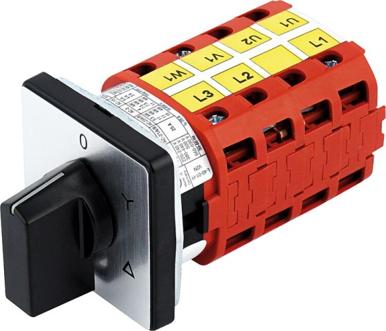 Elektra interrupteur étoile-triangle pour fixation frontale V2N Y-F1-B-SI NEUF