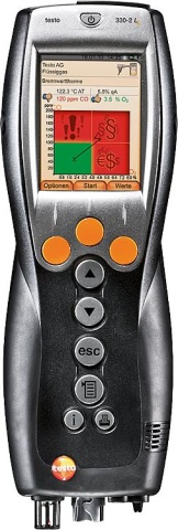 testo Analizzatore di gas di scarico 330-2 0632 3307 70 NUOVO